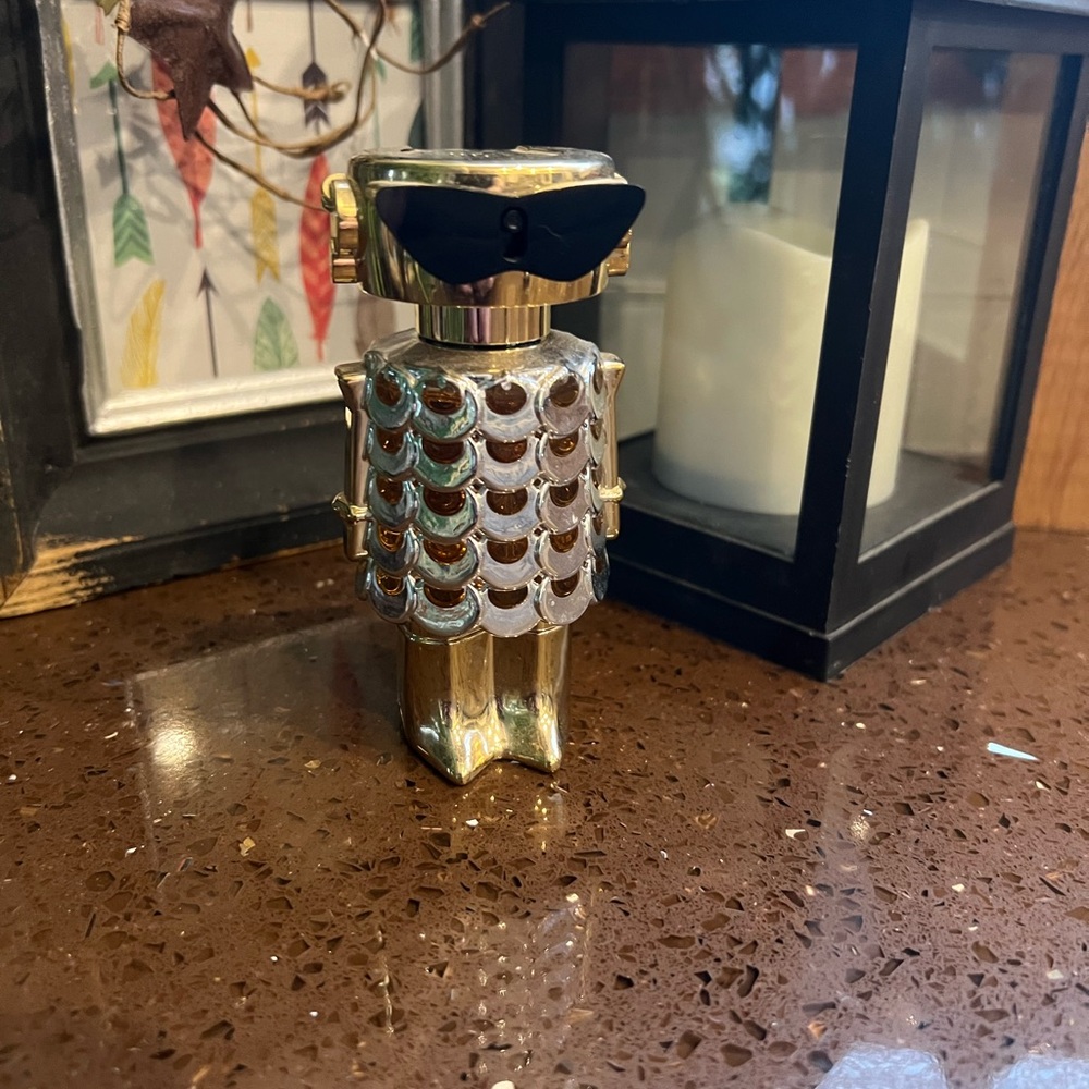 Gold and Silver Robot Figurine